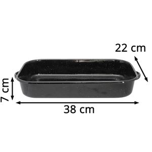 Produktbild für Auflaufform ELO 98838, schwarz, aus Emaille