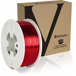 Produktbild für Filament Verbatim 55054, PETG, rot transparent