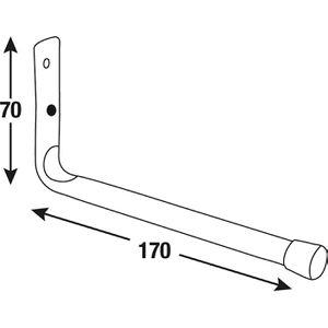 Produktbild für Wandhaken Connex DY222006, Metall