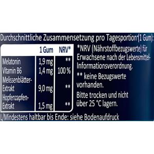 Produktbild für Melatonin Klosterfrau Gums Intens, 30 Gummies für 30 Nächte