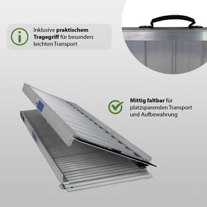 Produktbild für Auffahrrampe Trutzholm 37502, aus Aluminium, Rollstuhl-Rampe