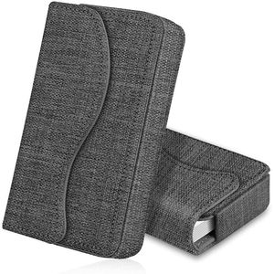 Visitenkartenetui Fintie Premium, dunkelgrau