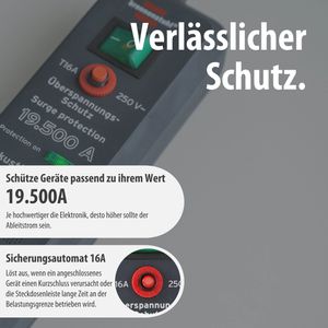 Produktbild für Steckdosenleiste Brennenstuhl Secure-Tec, 3m Kabel