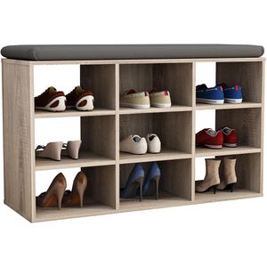 Produktbild für Schuhregal VCM Hinsol XS, aus Holz
