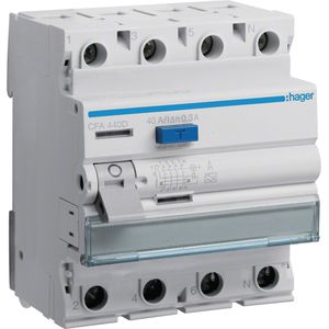 Produktbild für FI-Schutzschalter Hager CFA440D, 300mA, Typ A
