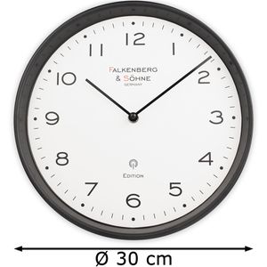 Produktbild für Wanduhr Falkenberg&amp;Söhne Kunststoff, analog, Funkuhr