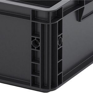 Produktbild für Eurobox AUER ESD EG 64/17 HG, schwarz, 35 Liter
