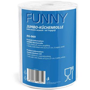 Produktbild für Küchenrolle Funny AG-069, Jumborolle, 2-lagig