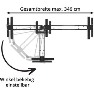 Produktbild für Schreibtischgestell Actiforce Pro 67x SLS, schwarz