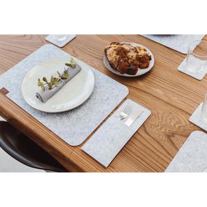 Produktbild für Bestecktaschen Miqio hellgrau-graumeliert