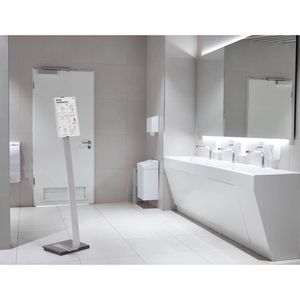 Produktbild für Infoständer Durable 4812-23 aus Aluminium, silber, A4