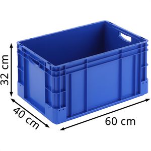 Produktbild für Eurobox Alpha-Paletten Silverline, blau, 60 Liter