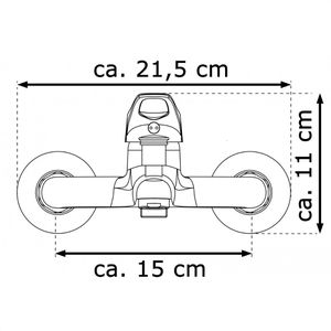 Produktbild für Badewannenarmatur EISL SPEED, aus Messing