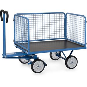 Produktbild für Handwagen Fetra 6433V, mit 4 Gitterwänden