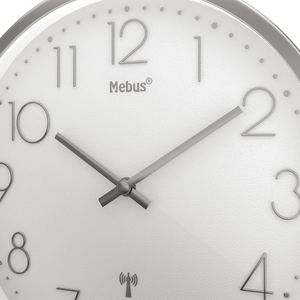 Produktbild für Wanduhr Mebus 19776, Kunststoff, analog, Funkuhr