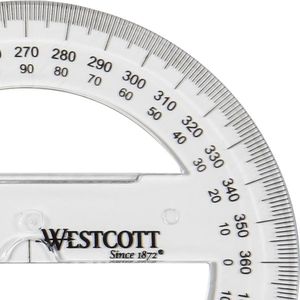 Produktbild für Halbkreiswinkelmesser Westcott E-10135, Vollkreis