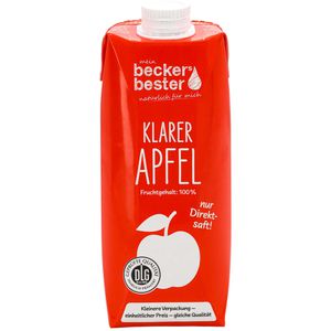 Produktbild für Saft Beckers Bester, klarer Apfelsaft, ohne Zuckerzusatz