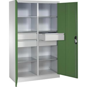 Produktbild für Werkzeugschrank CP-Möbel 8931-3042, aus Metall, grau / grün