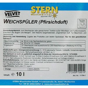 Produktbild für Weichspüler Stern Velvet 106018, Pfirsich, Konzentrat