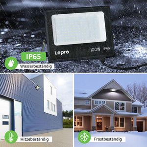 Produktbild für LED-Außenstrahler Lepro IP65 wasserdicht