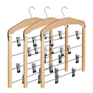 Produktbild für Hosenbügel Relaxdays 10021851304, aus Metall / Holz