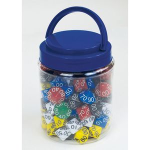 Produktbild für Würfel TimeTex 93637, Zehner 00-90, bunt