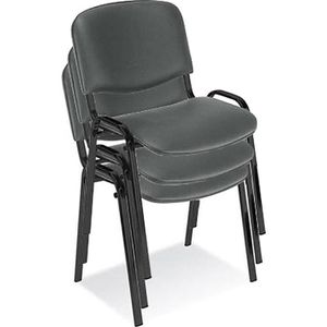 Produktbild für Besucherstuhl Nowy-Styl Iso black, stapelbar