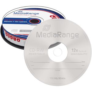 CD-Rohlinge MediaRange MR235, wiederbeschreibbar, CD-RW