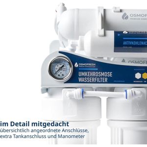 Produktbild für Osmoseanlage OsmoFresh Proline X3 - 450 GPD, Untertisch, weiß