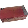 Servietten Papstar 82567, bordeaux 40 x 40 cm, 1/4-Falz, 3-lagig, 250 Stück