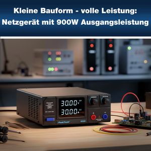 Produktbild für Labornetzteil PeakTech P 6166, mit LED-Anzeige