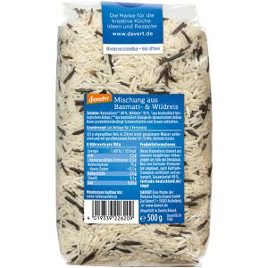 Produktbild für Reis Davert Basmati- &amp; Wildreis demeter, BIO