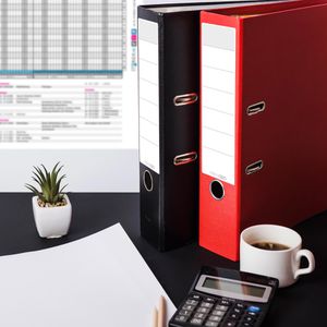 Produktbild für Rückenschilder itenga Weiß