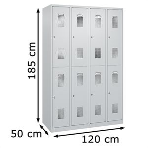 Produktbild für Spind CP-Möbel Basis PLUS, lichtgrau