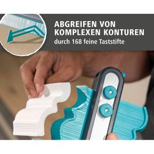 Produktbild für Konturenlehre Wolfcraft 6980000, mit Feststeller