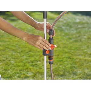 Produktbild für Gartendusche Gardena Trio, 960-20, Kaltwasserdusche, silber