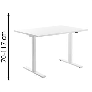 Schreibtisch Topstar E-Table, weiß / weiß