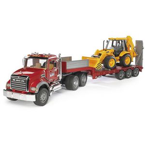 Baustellenfahrzeug bruder MACK Granite & JCB 4CX