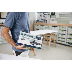 Produktbild für Schleifpapier Festool Granat Net D150 GR NET-Set, 578667