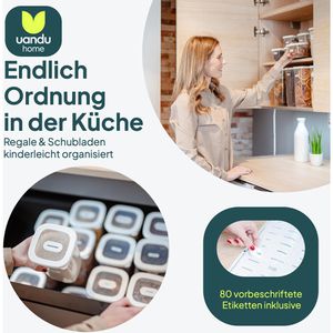 Produktbild für Vorratsdose uandu 12 Mix weiß, aus Kunststoff