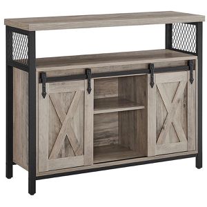 Sideboard Vasagle LSC092B02, aus Holz, graubraun