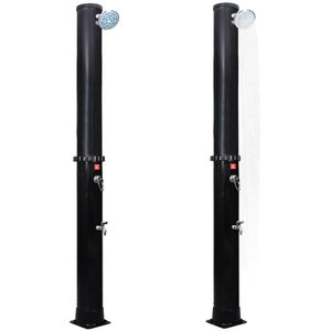 Produktbild für Gartendusche vidaXL 92392, Solardusche, bis 60 °C, schwarz