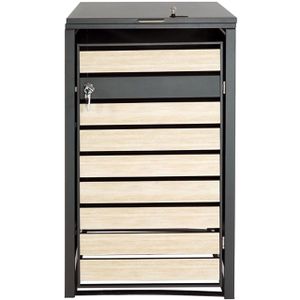 Produktbild für Mülltonnenbox Mendler HWC-J81, Metall