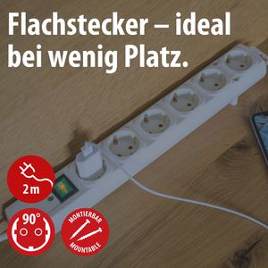 Produktbild für Steckdosenleiste Brennenstuhl Comfort-Line Plus 2m