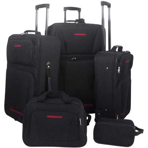 Produktbild für Koffer vidaXL 90154, schwarz, 5-teilig