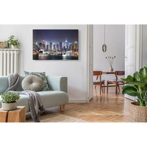 Produktbild für Wandbild Sinus-Art New York bei Nacht