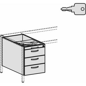 Produktbild für Schreibtisch Geramöbel 4 Fuß Eco N-522120-AL