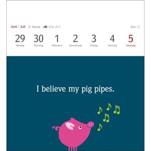 Produktbild für Abreißkalender Harenberg Now I know how the rabbit runs