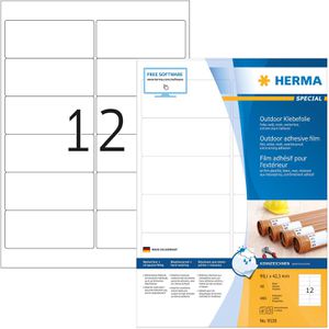 Folienetiketten Herma 9538 Outdoor, weiß matt