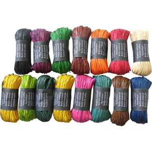 Geschenkband Clairefontaine Naturbast, sortiert